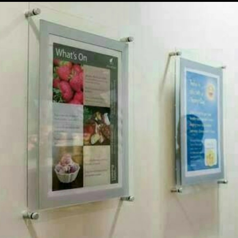 Jual pigura akrilik poster display frame akrilik A4 3mm tebal Shopee