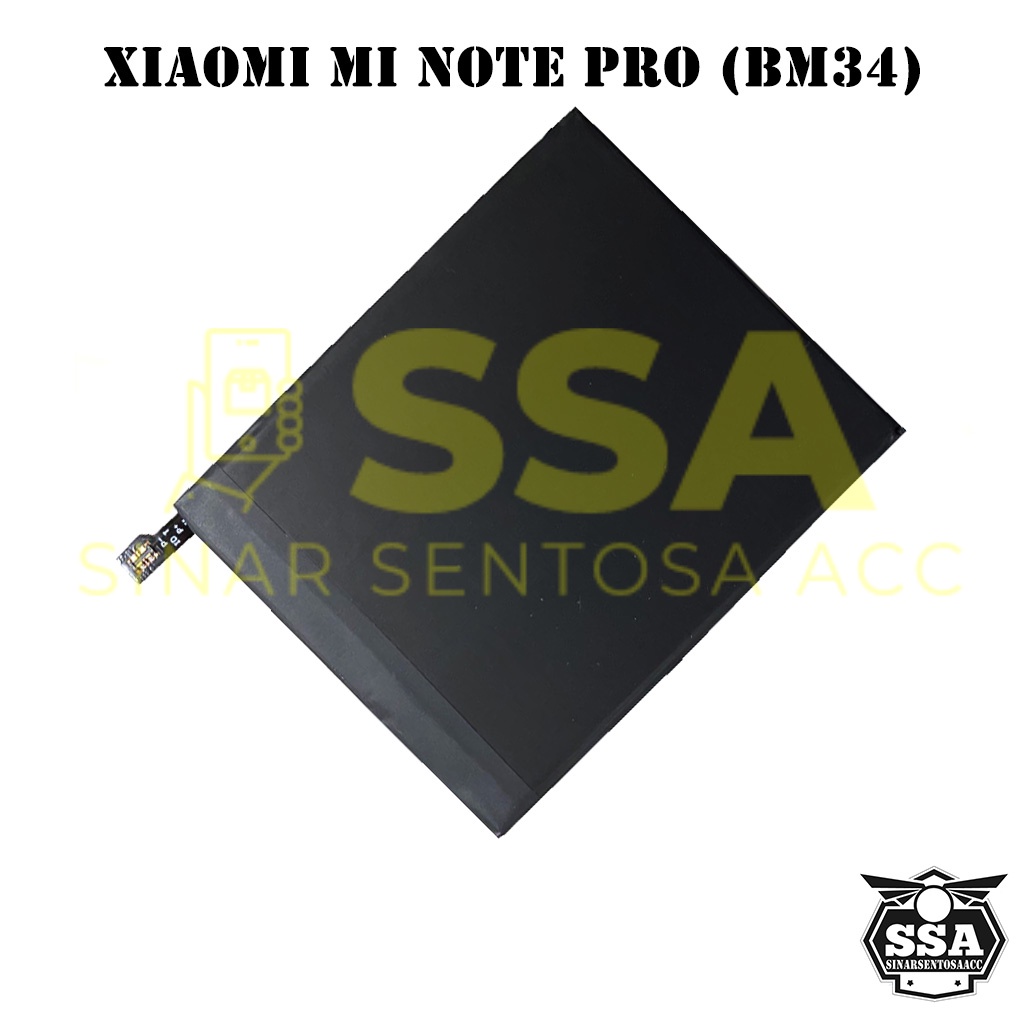 Baterai Xiaomi Mi Note Pro BM34 MiNotePro XiaomiNote NotePro Redmi BM 34 Original OEM Batu Batere Batre Battery Batrai Batrei ori hp Xiao Mi Garansi