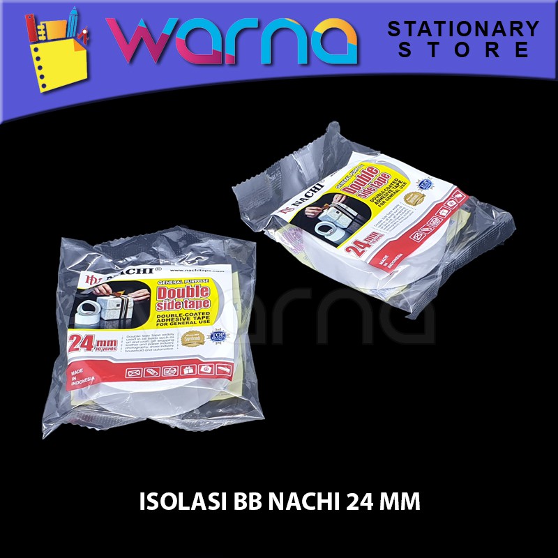 

ISOLASI BOLAK-BALIK/DOUBLE TAPE NACHI 24 MM