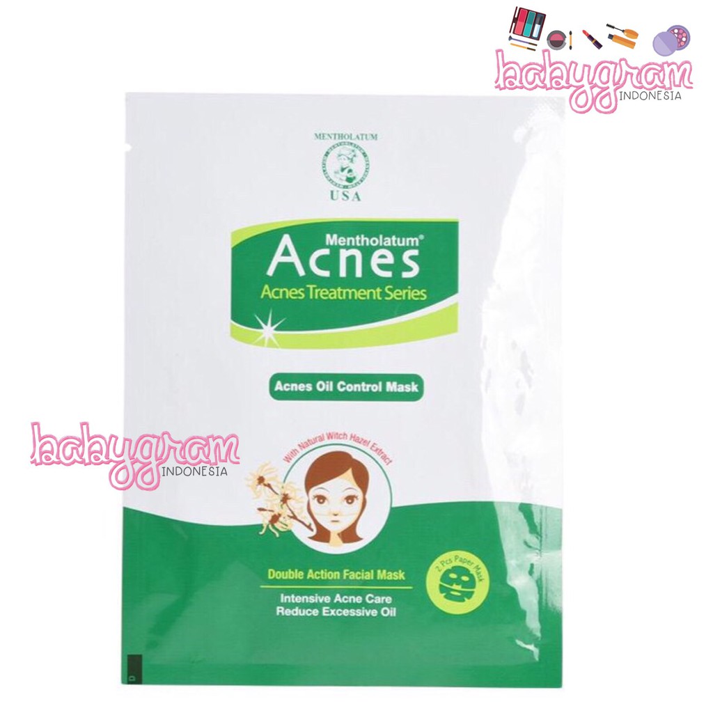 ORIGINAL Acnes Oil Control Mask 24ml Masker Wajah Muka Jerawat Rohto