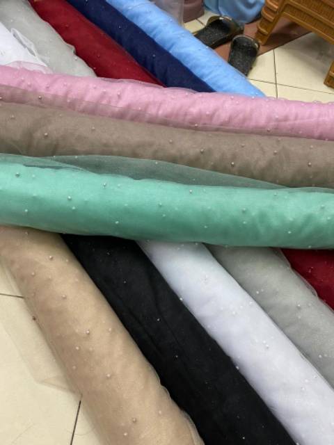 Tile mutiara akar. Terbaru TULLE PURE MUTIARA