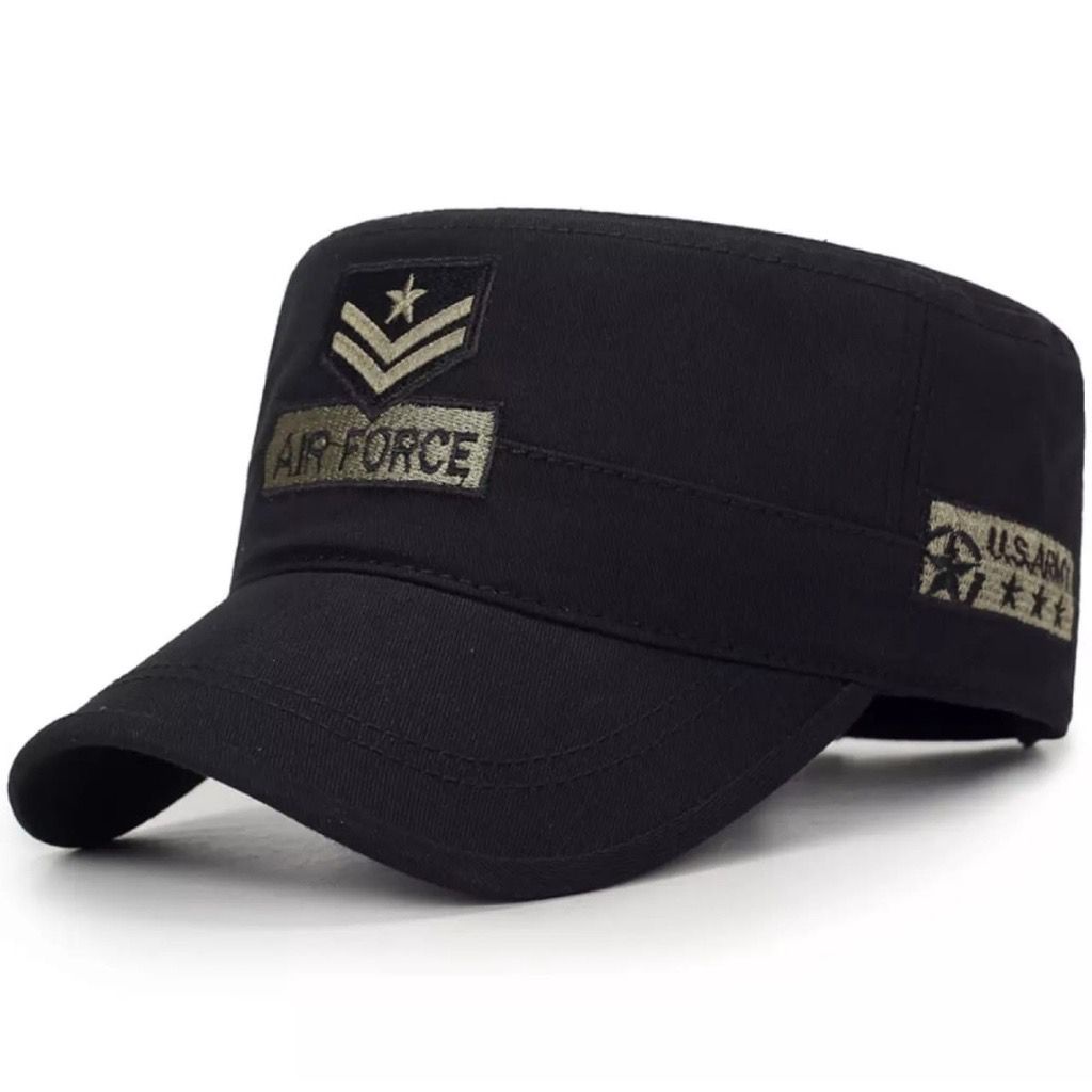 Topi Komando Air Force Terlaris/ Topi Militer Pria Terbaru