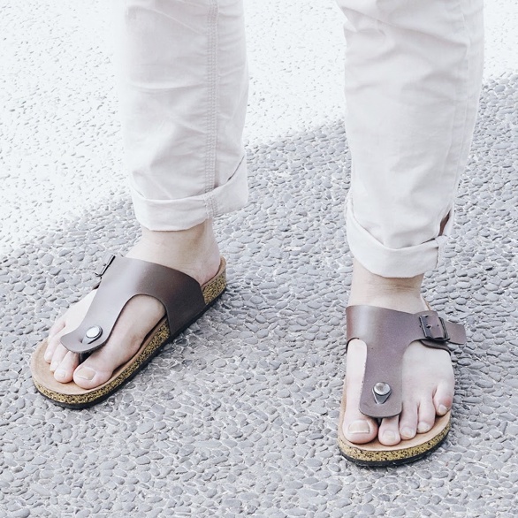 LEXON BROWN | ManNeedMe x Lvnatica | Sandal Casual Pria Sendal Tali Original