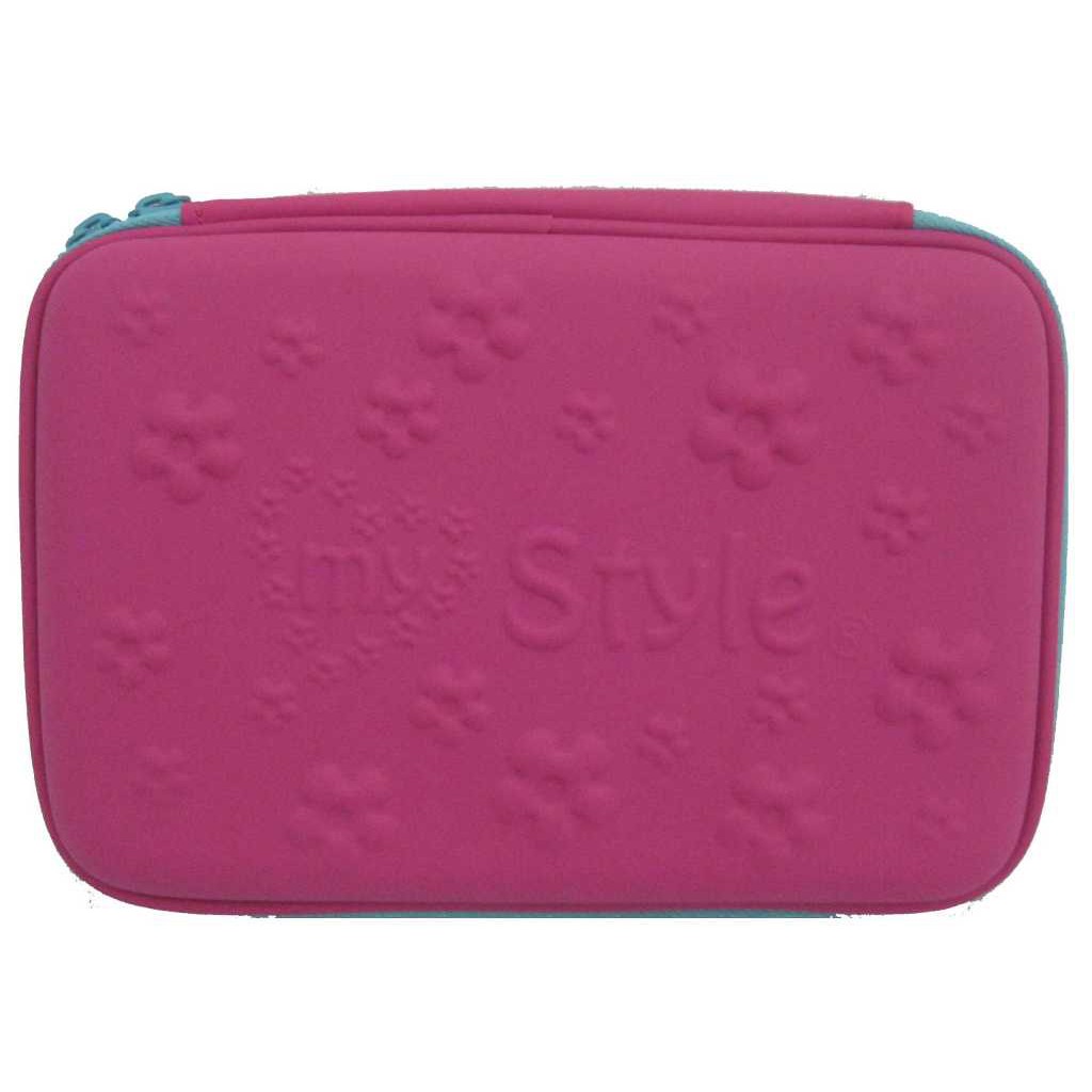 

MY STYLE TM 2168 Pink Flower Hardtop Pencil Case