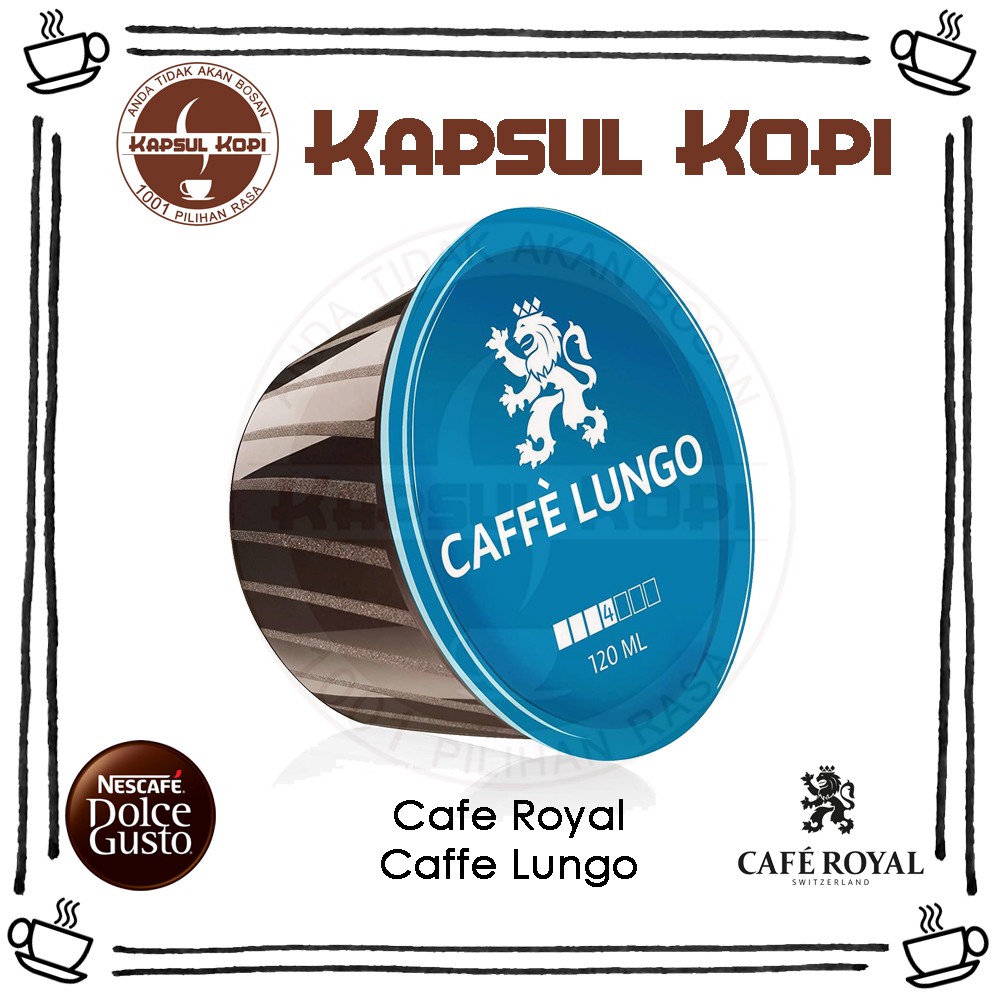 

Ecer KapsulKopi Cafe Royal Caffe Lungo Nescafe Dolce Gusto Compatible