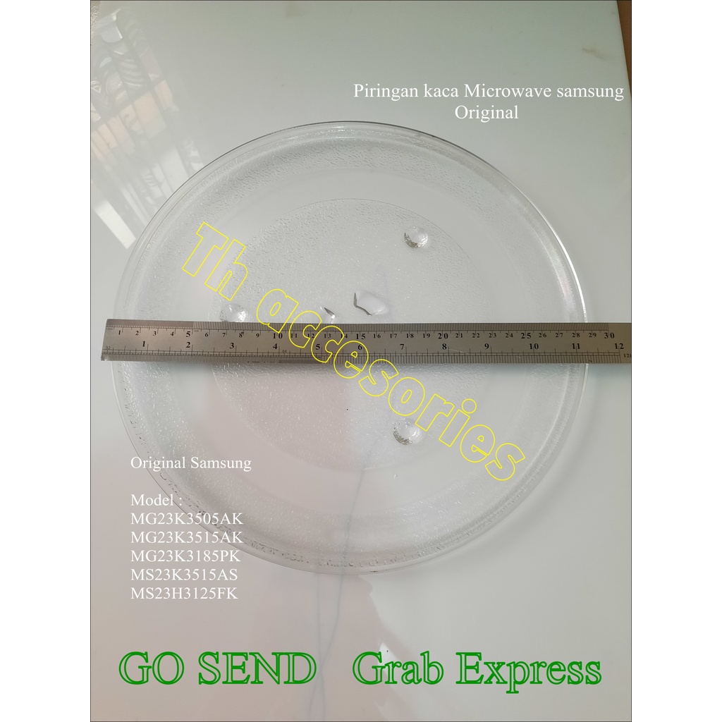 Piring kaca Microwave Samsung 23 liter ( 288mm ) Original