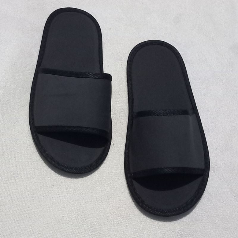 sandal #lantai #hotel #sovenir#slippers. sepon 4mili hitam full