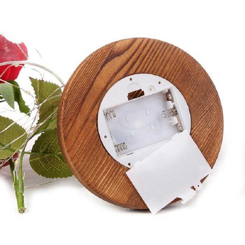 Lampu LED Bunga Mawar Dekorasi kamar lampu tidur Beauty and The Beast Rose ACEVIVI Hampers Pajangan Kado Hiasan Ruangan Kamar Glass Dome