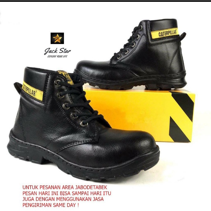 Sepatu Safety Boots Pria Ujung Besi Sepatu Safety Pria Work Safety Boots
