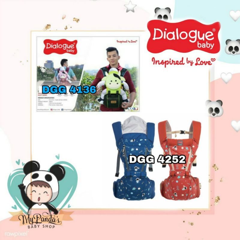 DIALOGUE Baby Hipseat Bayi Gendongan Duduk Depan Bayi Gendongan Tali