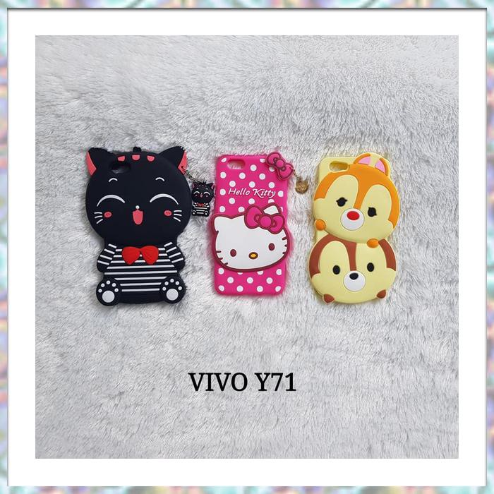 Case Vivo Flip Case Hard Case Case Boneka Intip ~ Vivo Y71 Case 3D Boneka