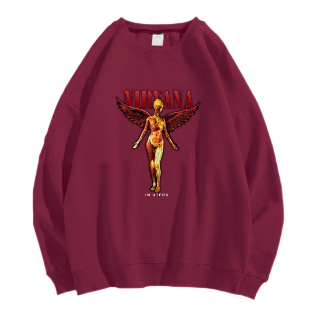 NIRVANA SWEATER CREWNECK Size M-XXL ANAIRA