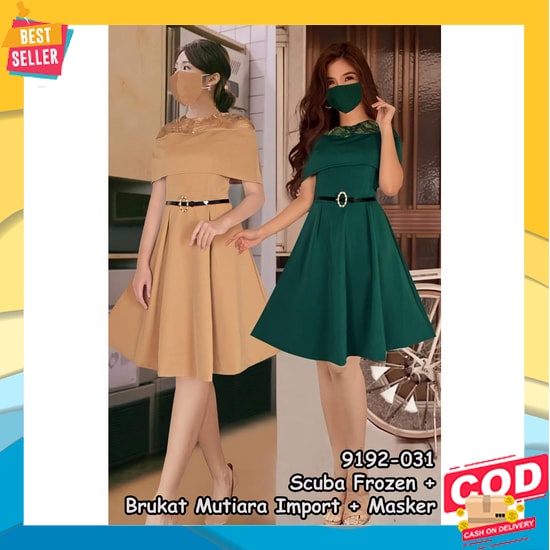Audrey Dres Jumbo Dress Jumbo Wanita Dress Big Size Dress Korea K Fwg  Chica Dress Scuba Import Kom