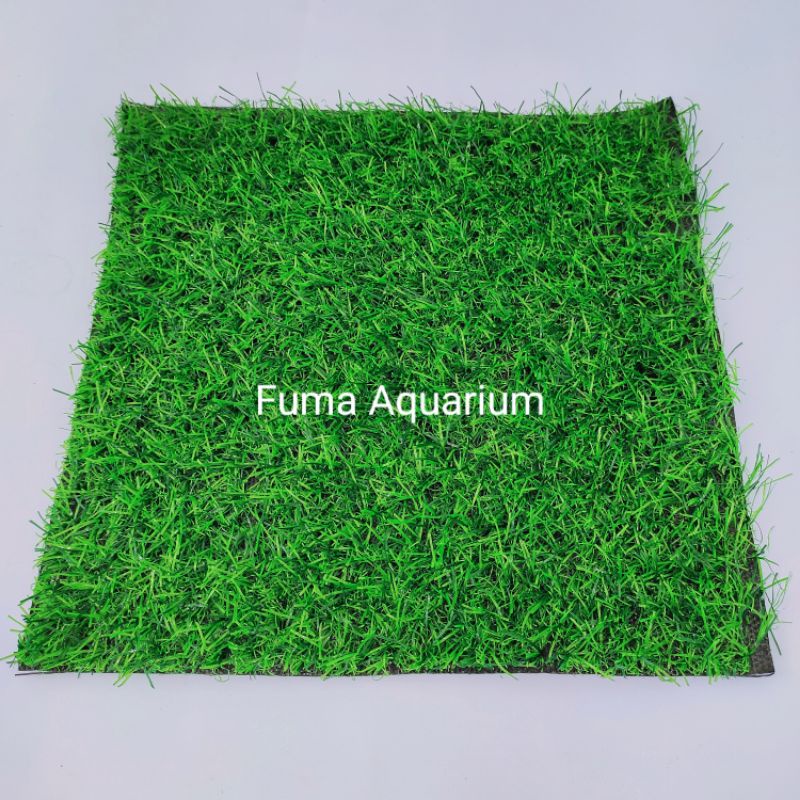 Rumput sintetis rumput dasar rumput Jepang dekorasi aquarium Aquascape 25 X 25 X 2cm