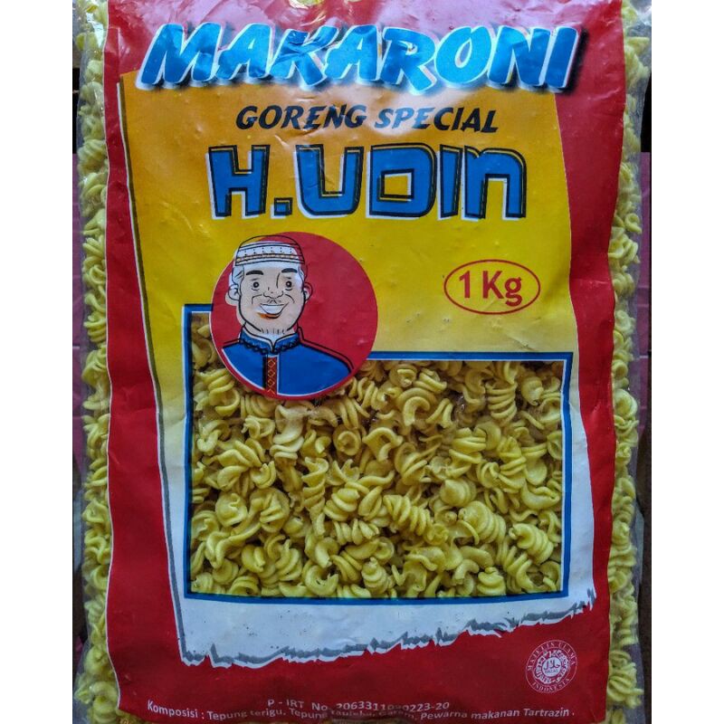 

Makaroni Spiral Bantat Mentah H. Udin 1 kg