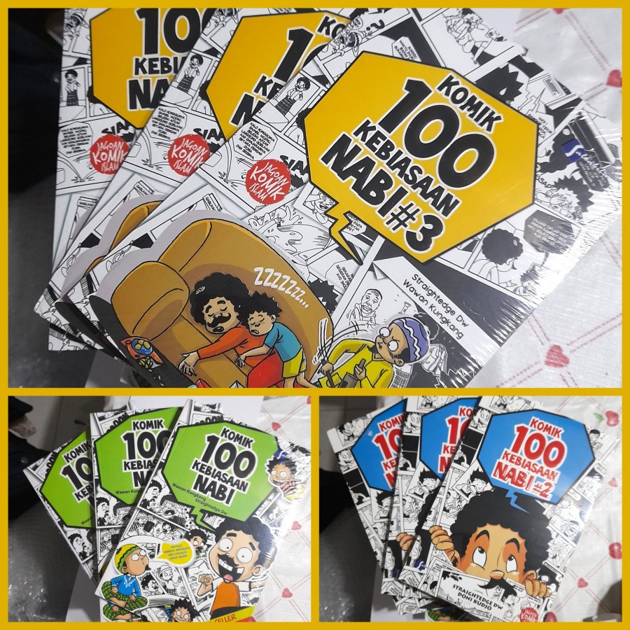 Paket Komik 100 Kebiasaan Nabi Jilid 1 2 3 - Pustaka Al-Kautsar Kids - Buku Anak Islam Islami ORIGIN