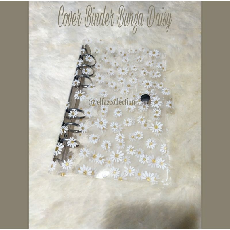 

COVER BINDER A6 MOTIF BUNGA DAISY/SMALL PRINT FLOWERS NOTEBOOK RING A6 BESTSELLER/SINKING FUNDS/BINDER UNIK LUCU