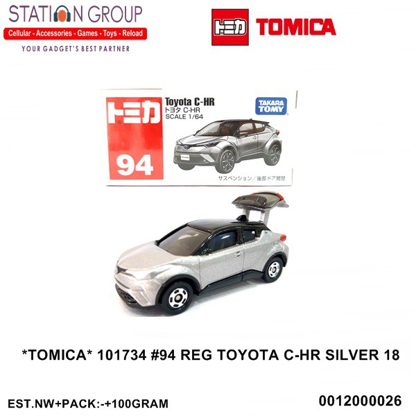 TOMICA 101734 #94 REGULER TOYOTA C-HR SILVER 18
