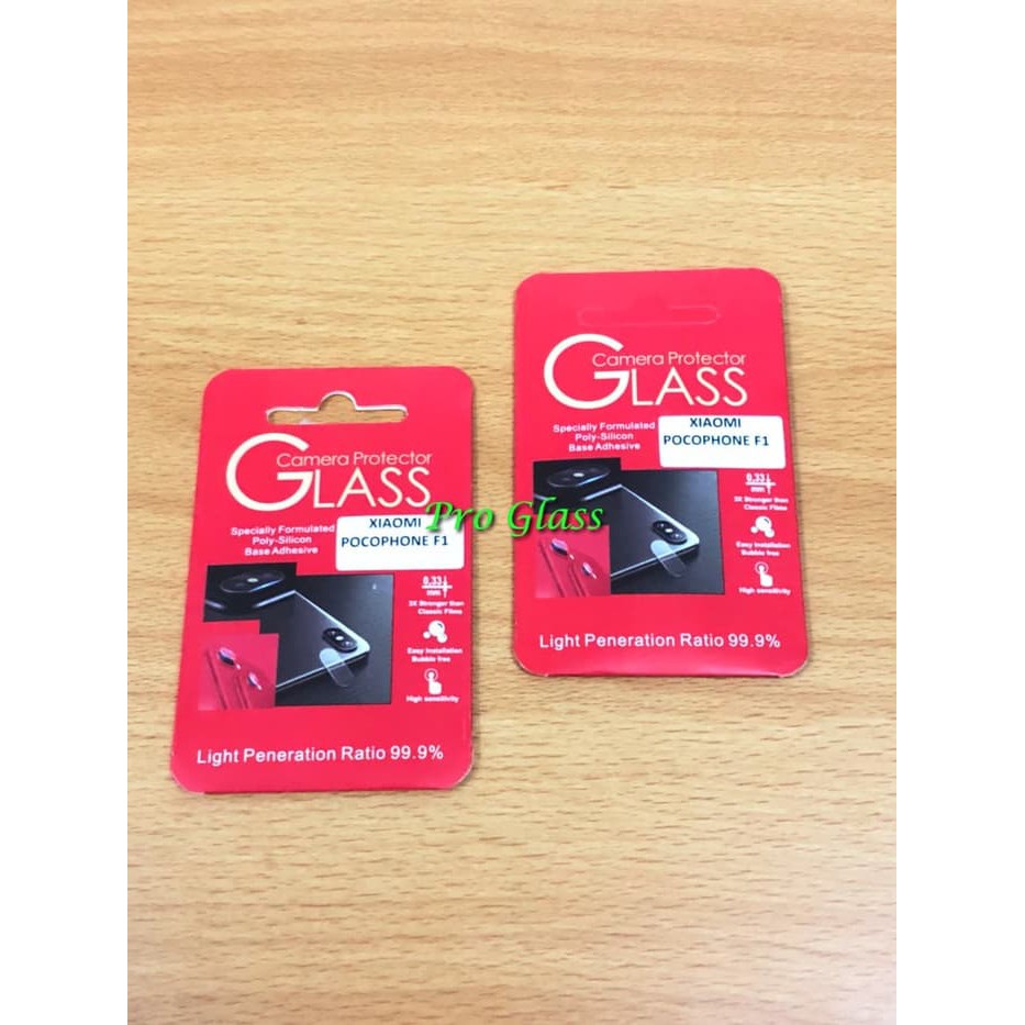 Xiaomi Poco Phone F1 Camera Tempered Glass Lens Protector - Clear