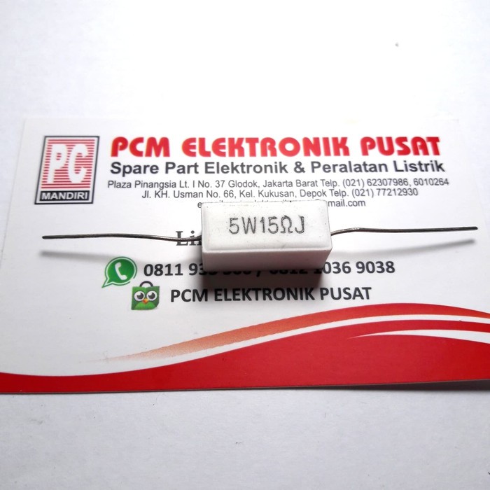 New Resistor 5 watt 5W 15ohm 15R