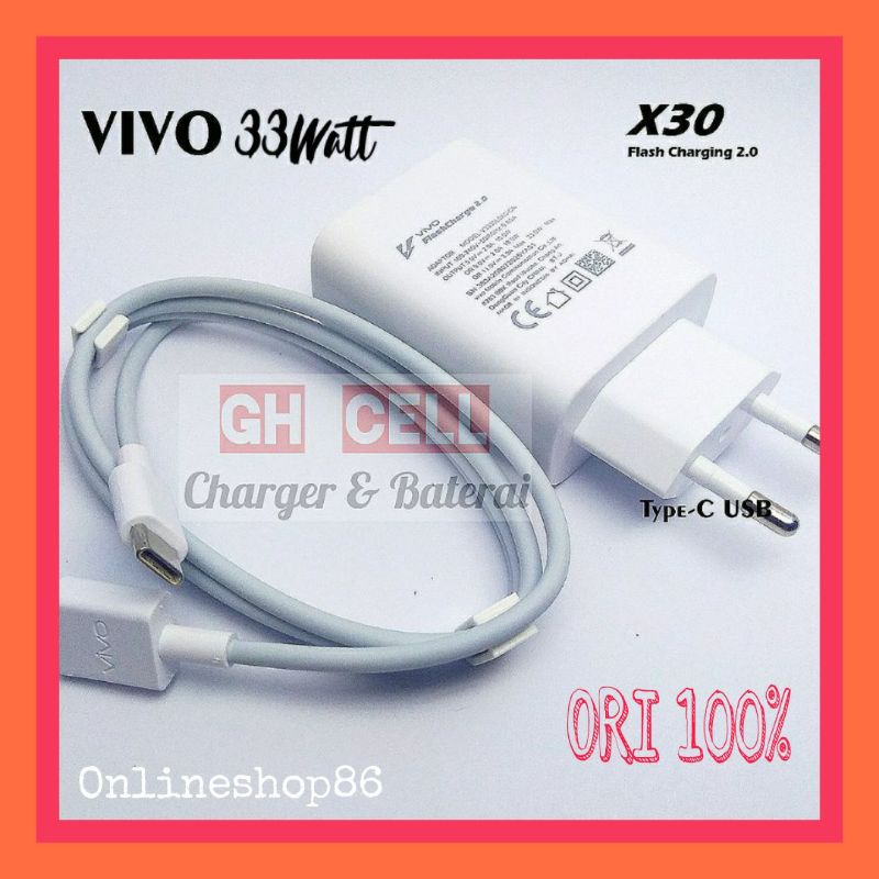 Charger Vivo X50/X50 5G/X51 5G/X60/X60 pro Original 100%
