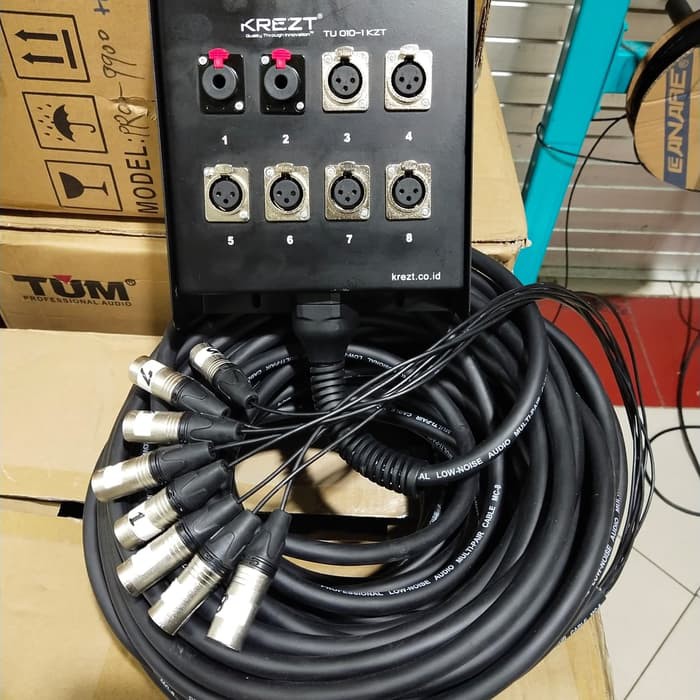 Snake Kabel 8 Channel Komplit 50 Meter