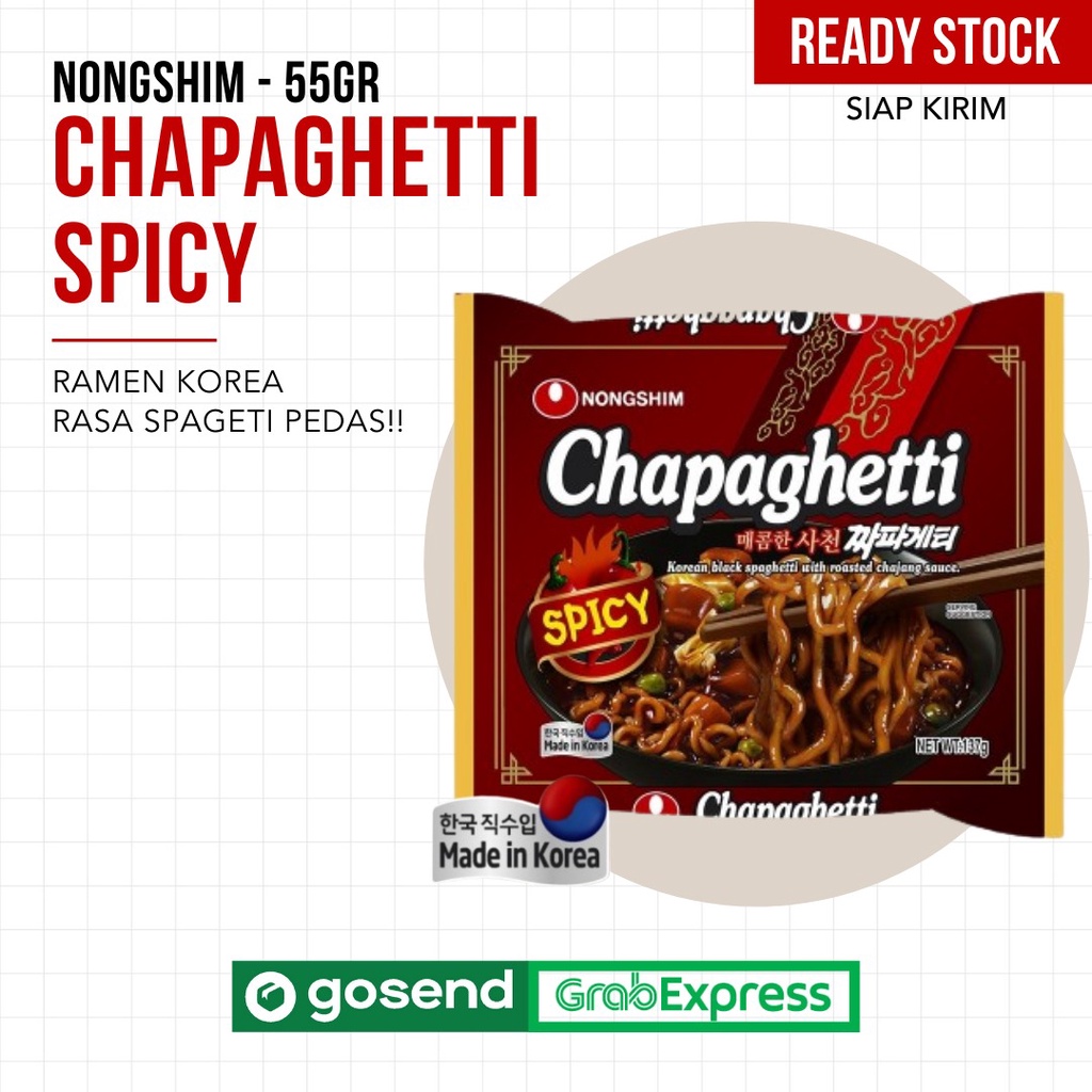 

READY - Nongshim Chapagetti Spicy Korean Black Spaghetti Roasted Jjajang Sauce - 137 gr