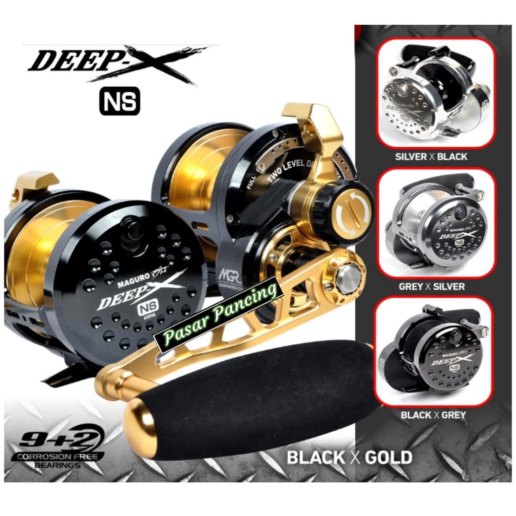 Reel Maguro Deep-X NS | Overhead Reel | Maguro Deep X NS | Jigging | Saltwater | Extreme Jigging | D