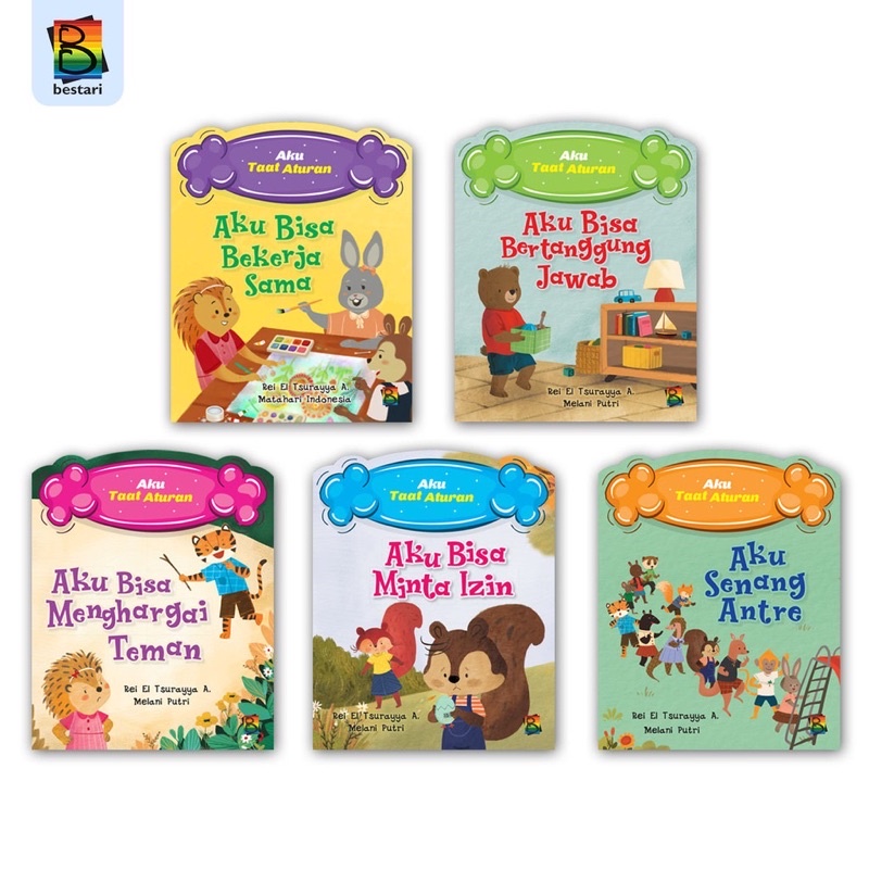 Buku Seri Aku Taat Aturan - Aku Bisa Minta Izin - Aku Senang Antre - Aku Bisa Bertanggung Jawab