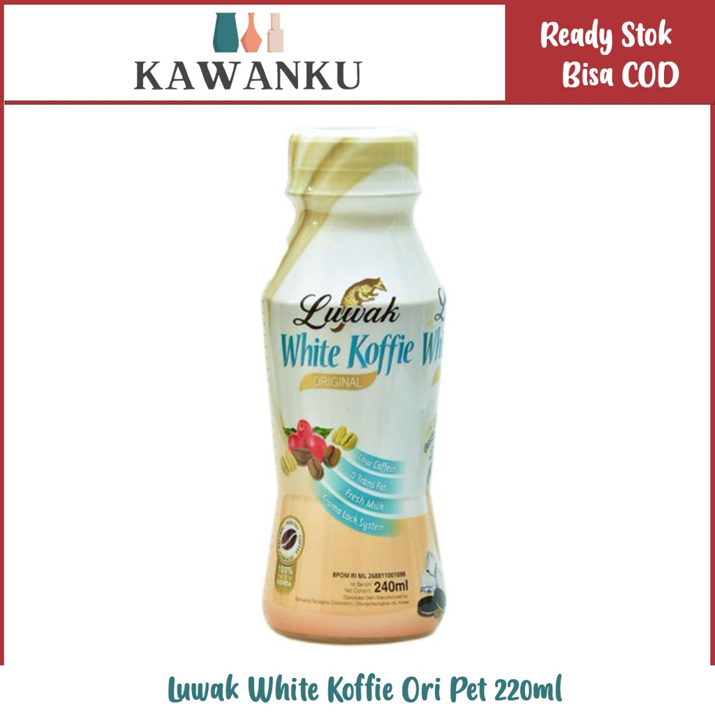 

Luwak White Koffie Ori Pet 220ml