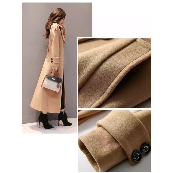 Coat Winter Korea Wanita Panjang Tebal untuk Musim Dingin