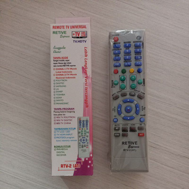 Remote TV Universal Retive RTV-2