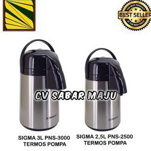 Termos Air Panas Sigma - Termos Pencet Stainless 2.5Lt Dan 3Lt - 2.5 Lt Kyungmishop19