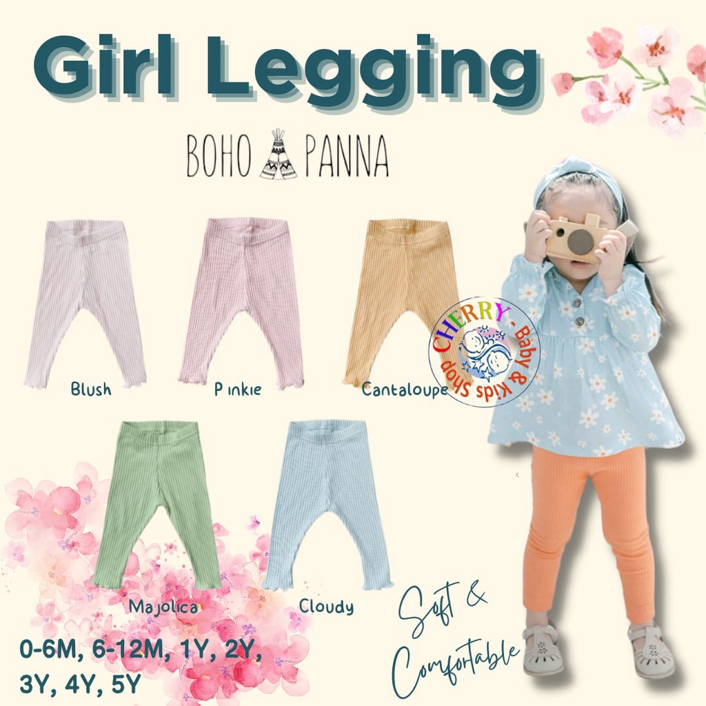 BOHOPANNA Legging Girl 0-5 Year Celana Legging Anak Perempuan CBKS