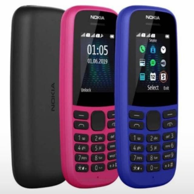 Nokia 105 2019 NEW GARANSI Dual Sim Hp Nokia 105 2019 Bahasa Indonesia
