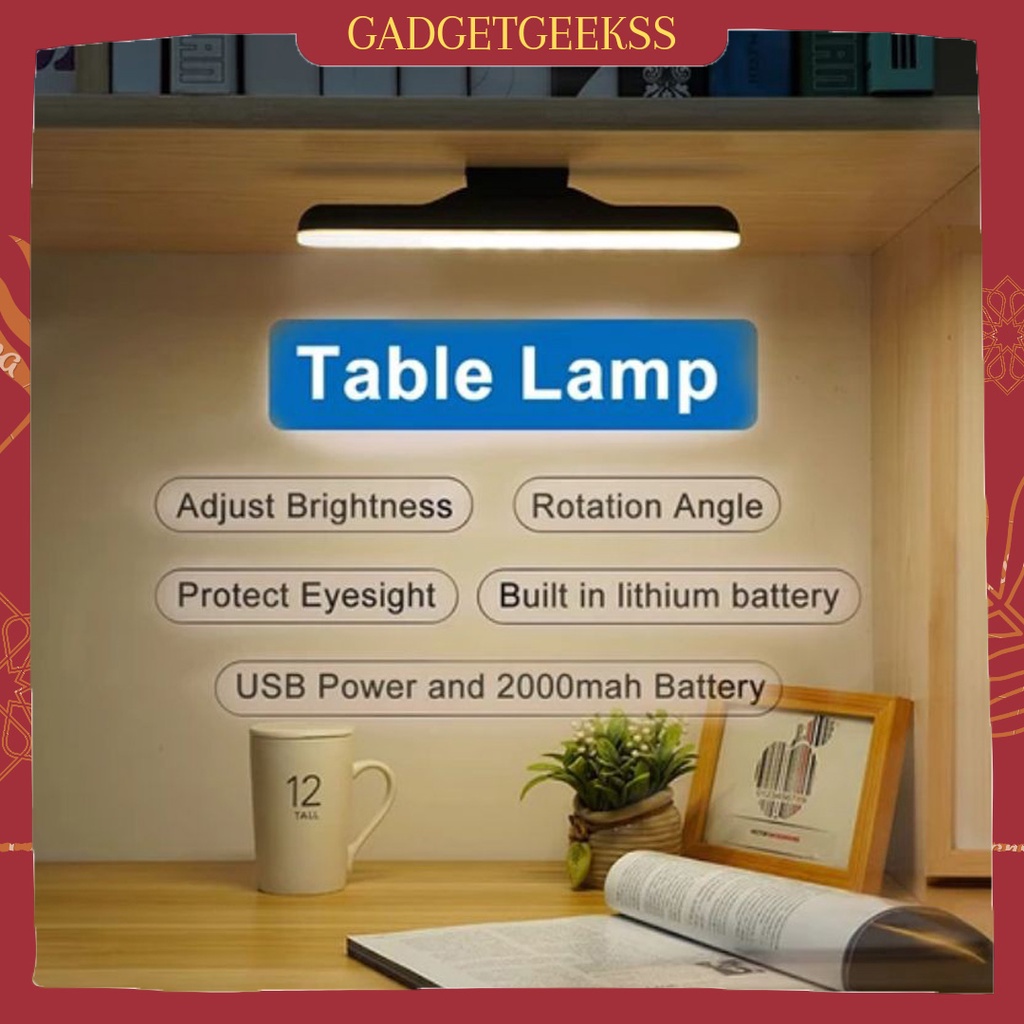 Lampu Belajar LED Baterai Lampu Emergency Rechargable Magnetic LED Light Makeup