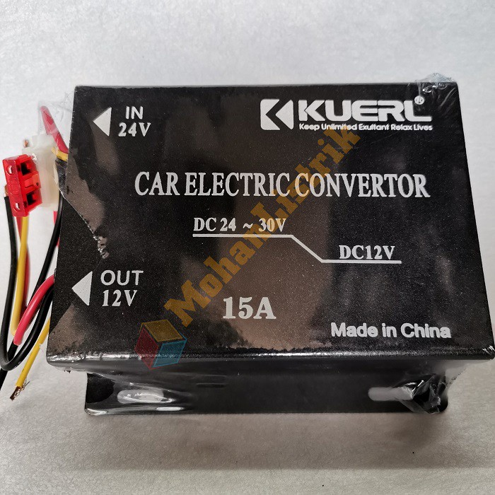 Step Down Konverter DC 24V ke 12V 15A Truck Power Supply