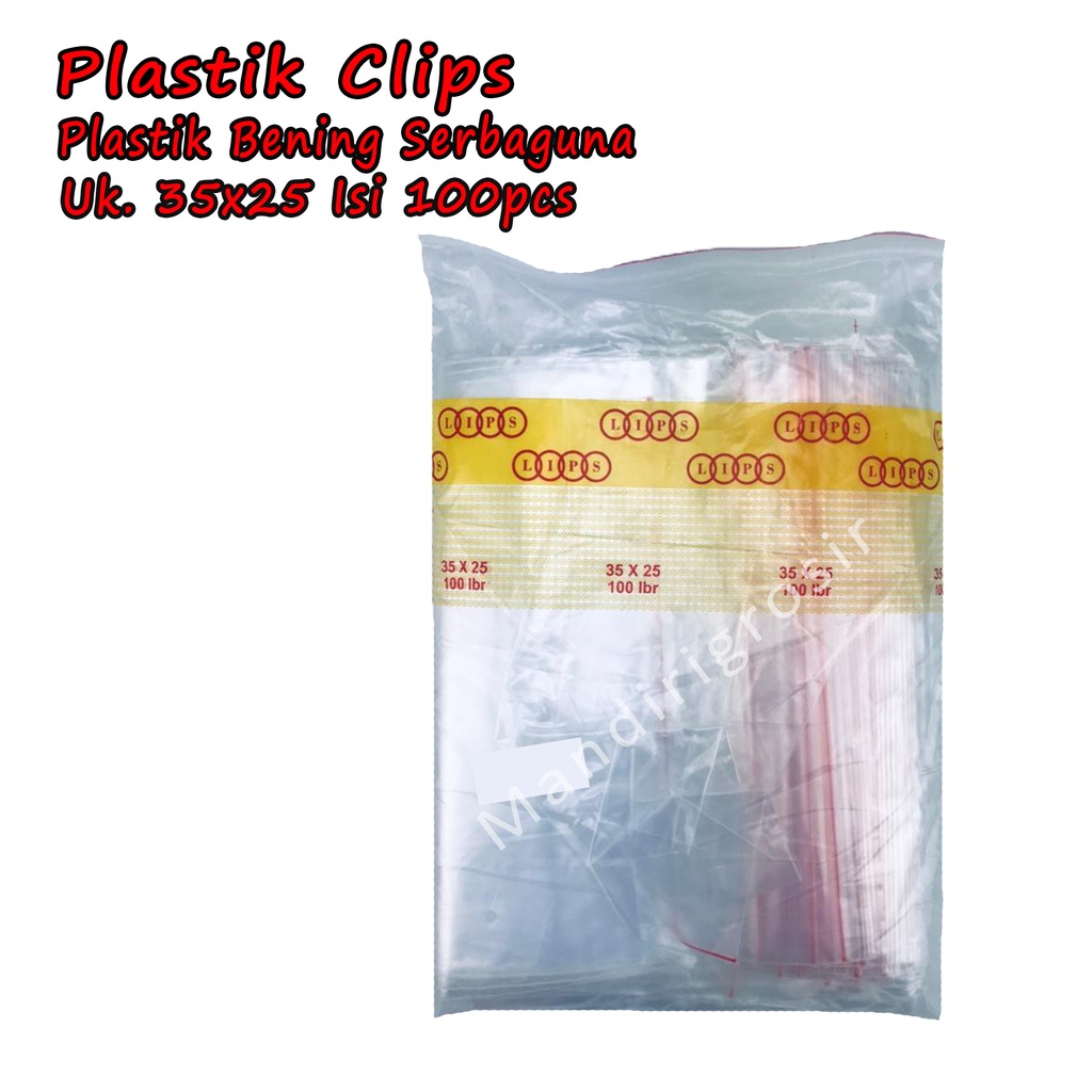 Plastik Serbaguna *Plastik Klip * Plastik uk.25x35 100pcs*