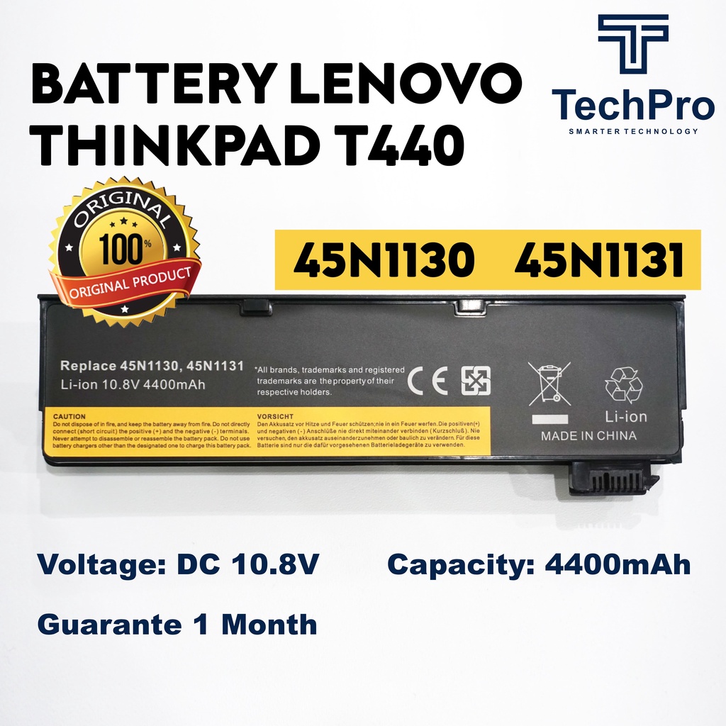 ORIGINAL BATERAI LAPTOP LENOVO THINKPAD T440 45N1130 45N1131