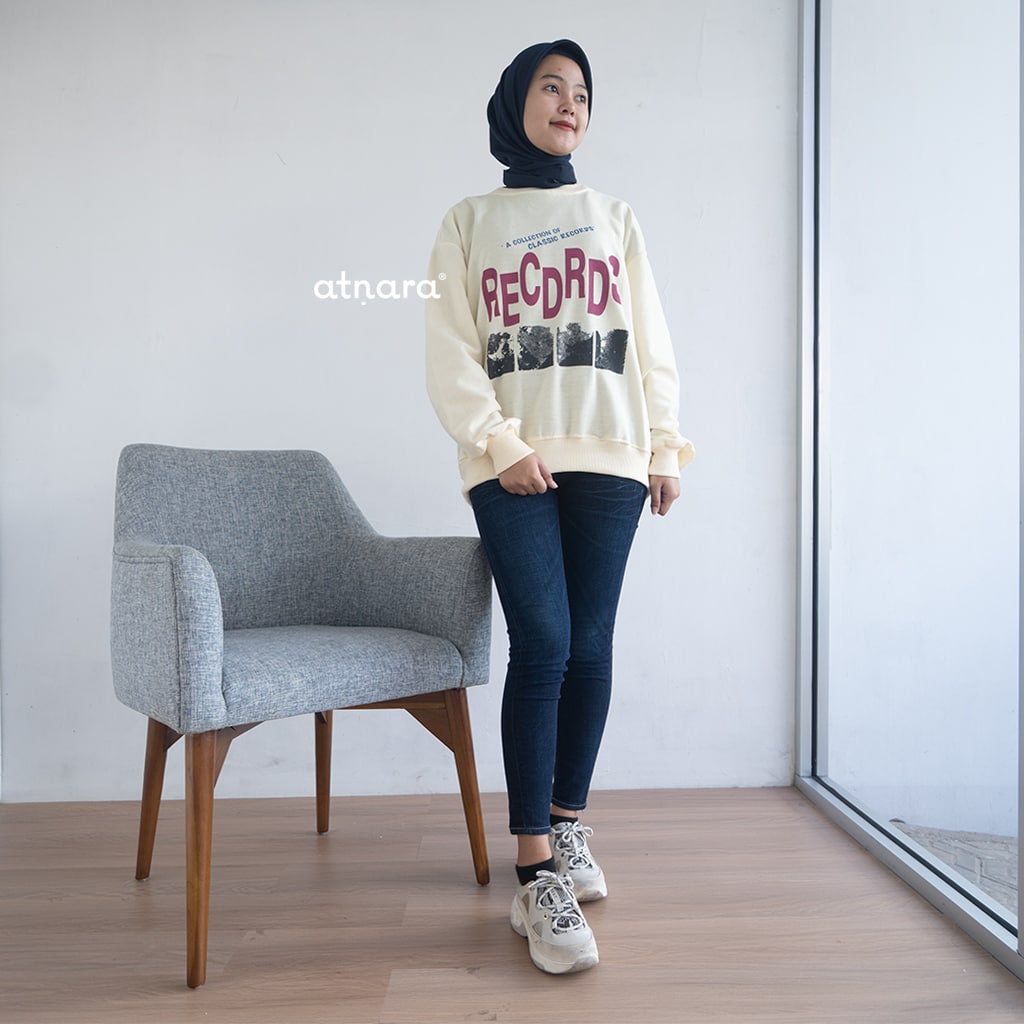 Nara Grosir - Records XXL Sweater l Sweater Pria dan Wanita