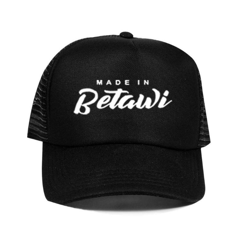 Topi Trucker Jaring distro Hat Cap Made in Betawi polos custom indonesia pria wanita unisex