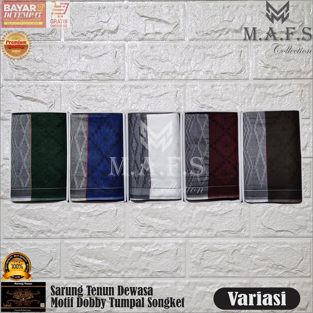 SARUNG DEWASA SARUNG TENUN MOTIF TUMPAL SONGKET ASHFIYA / KALIFA