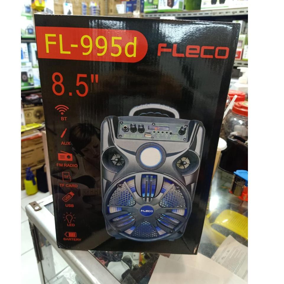Speaker Digital Bluetooth MP3 Multimedia FLECO FL 955c / 955d / FREE Mic (KODE 8870)