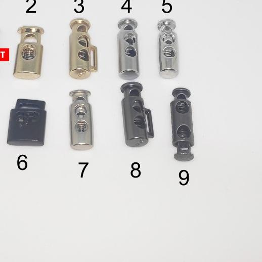 ♣ Lock Stoper Stopper Besi Pengunci Tali Jaket Sepatu Celana ℮