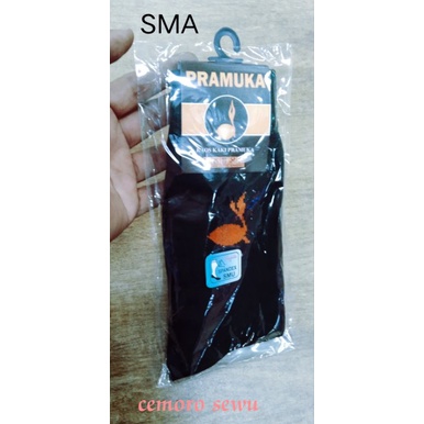 kaos kaki pramuka untuk SMA bahan tebal dan lembut nyaman di kaki