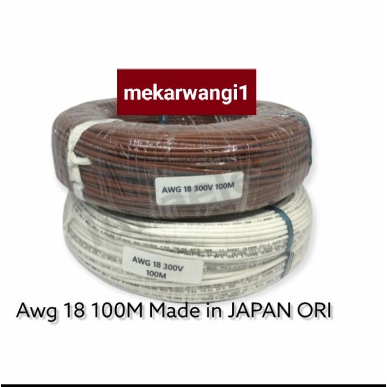 Kabe awg 16 600v 100M - Made in japan ORI