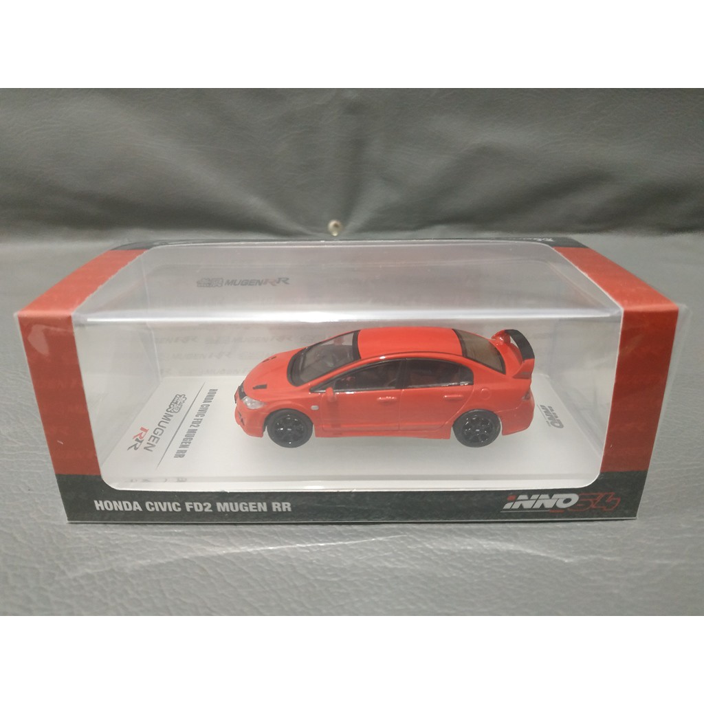 INNO 1:64 Honda Civic FD2 Mugen RR Red