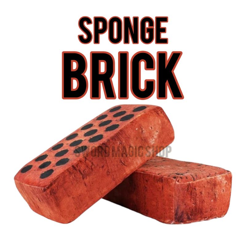Sponge Brick - Fake Brick - Sponge Bata - Mainan Batu Bata - Batu Bata Busa - Batu Bata Prank - Alat