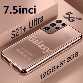 【COD+Pengiriman lokal】Galaxy S21 Ultra 7.5Inci Hp Smartphone RAM 12GB+512GB Handphone Murah Promo cuci gudang Android ponsel pintar Ponsel baru