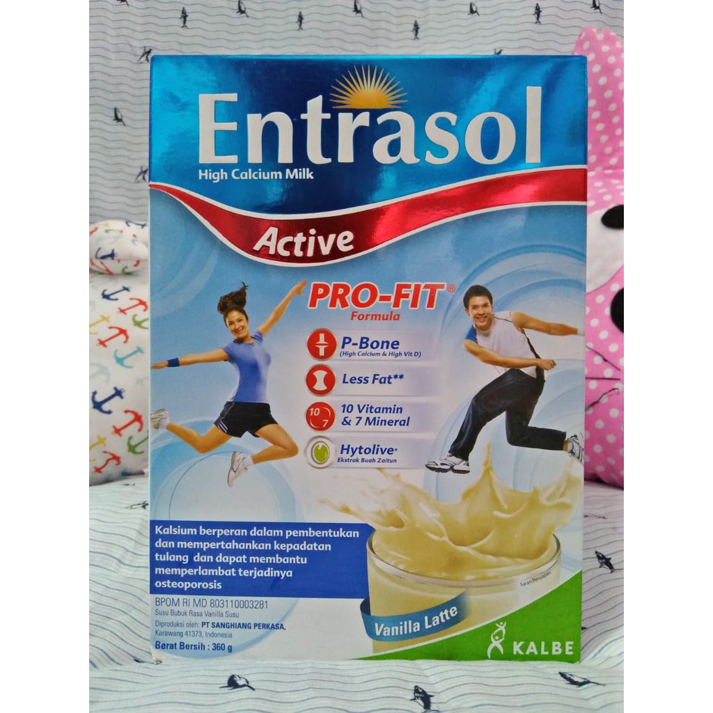 

SUSU ENTRASOL ACTIVE VANILA LATTE 360G - HTA SUSU / PAMPERS / DIAPERS
